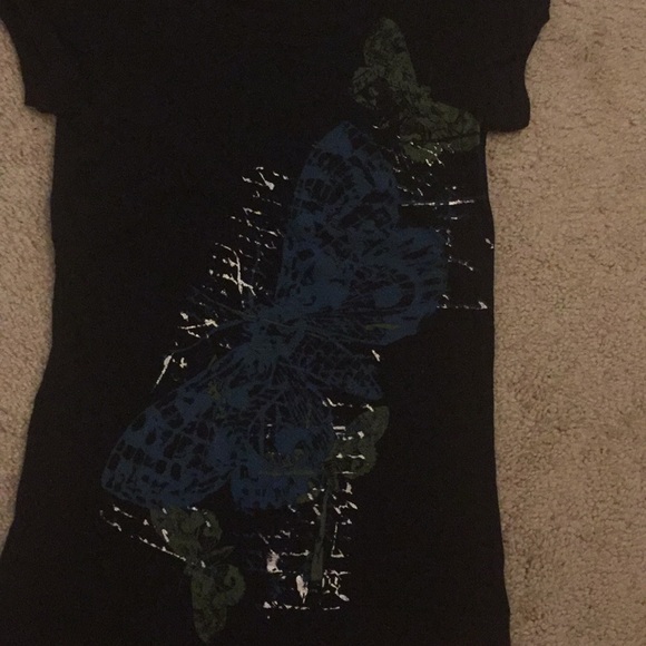 Arizona Jean Company Black Butterfly Tee - Picture 2 of 4
